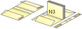 Creasing of book cover with flaps