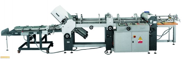 Desta creasing, folding and gluing machine