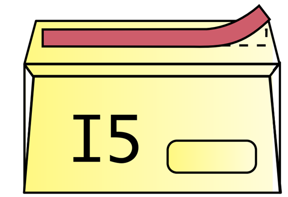Envelopes with double sided tape application