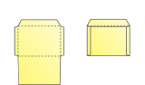 Envelopes with external flaps