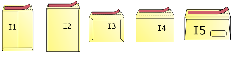 Courier envelopes and special envelopes